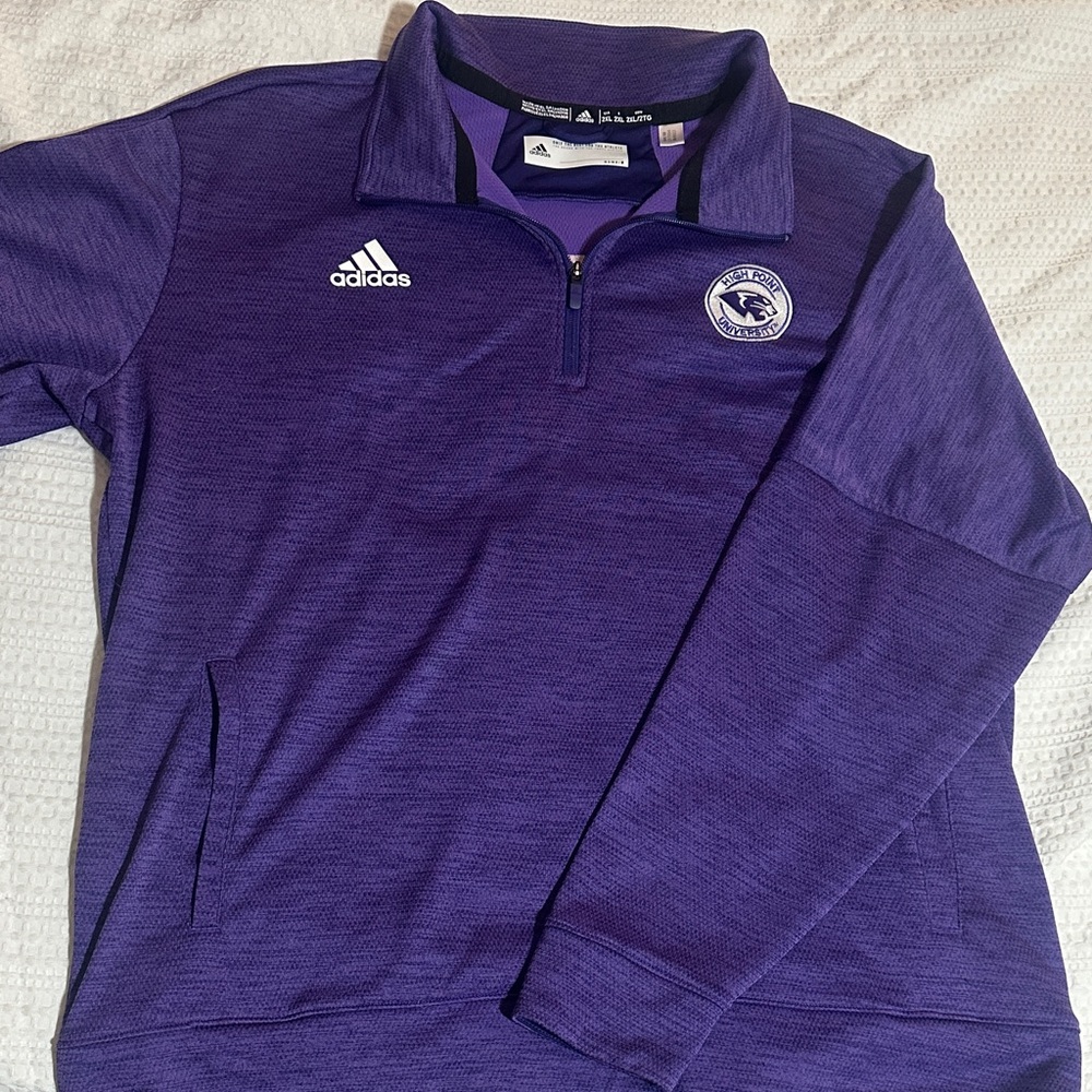 Adidas Purple High Point Quarter-Zip Top 2XL
